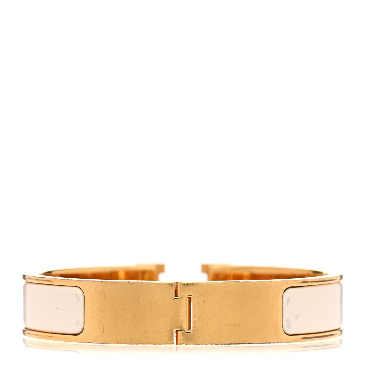 Hermes Enamel Narrow Clic Clac H Bracelet PM White 3 of 4