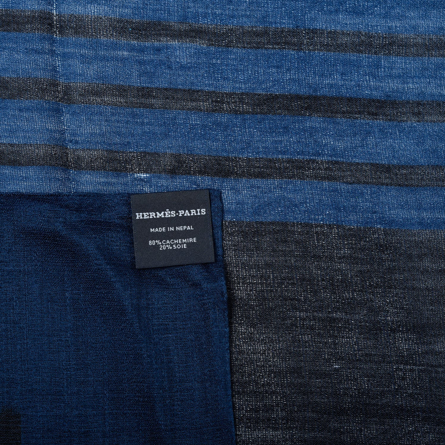 Hermes Cashmere Silk Plume H Vibration Shawl 140 5 of 5