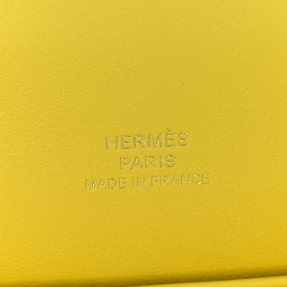 Hermes Swift Kelly Pochette Clutch Lime 6 of 8