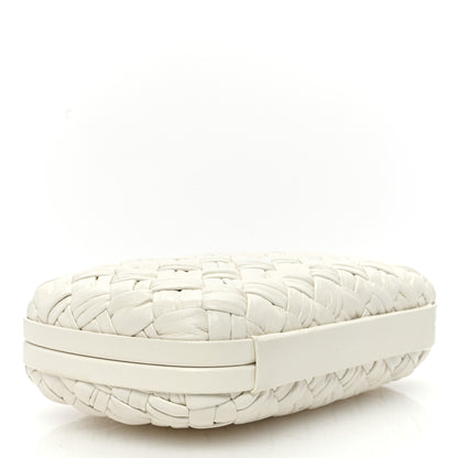 Bottega Veneta Foulard Intrecciato Minaudiere Knot Clutch Bone 4 of 8