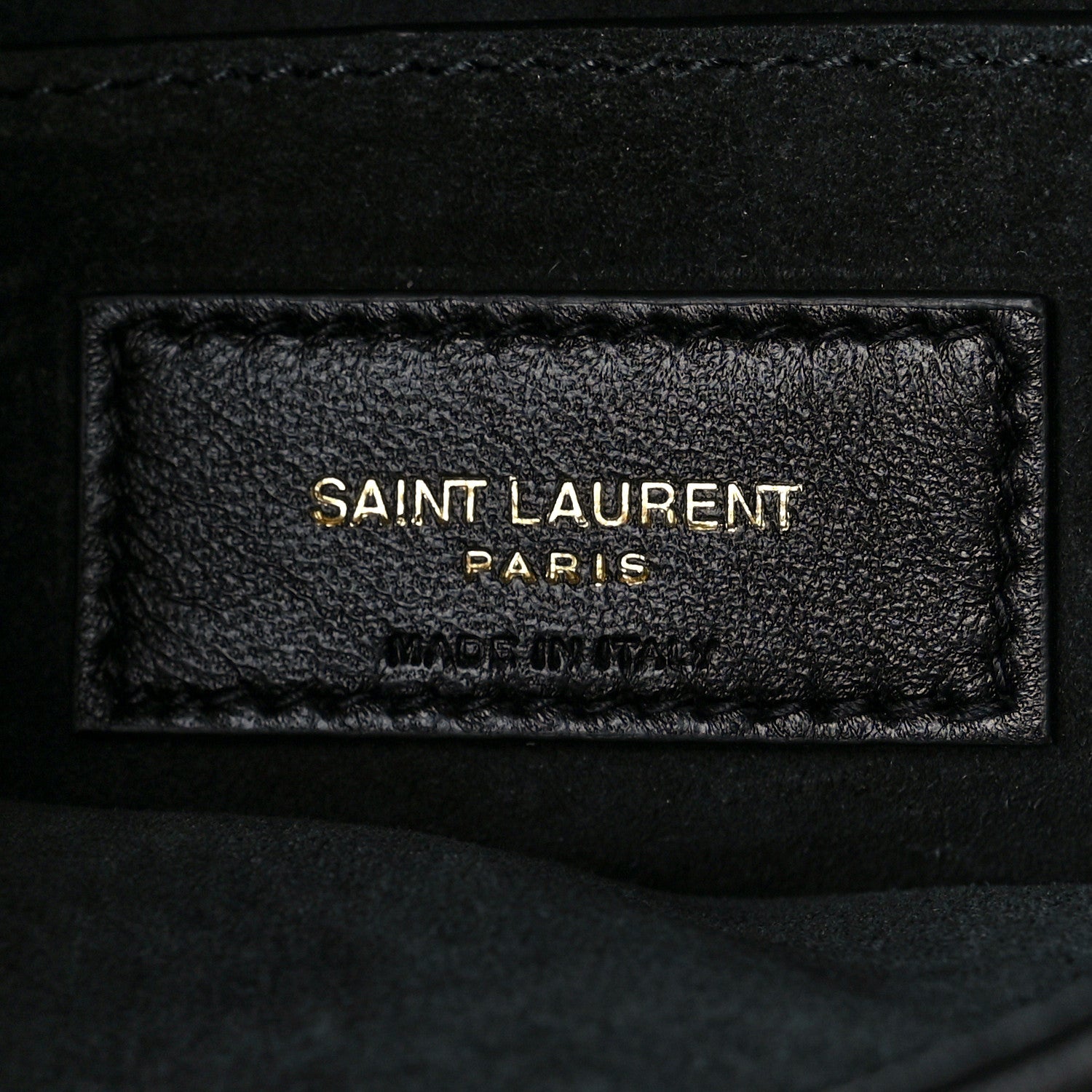 Saint Laurent Lambskin Quilted Le 57 Diamond Shoulder Bag Black 6 of 8