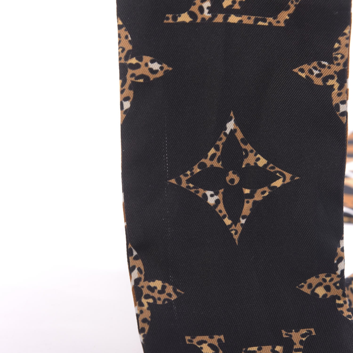 Louis Vuitton Silk Monogram Giant Jungle Bandeau Black 5 of 7