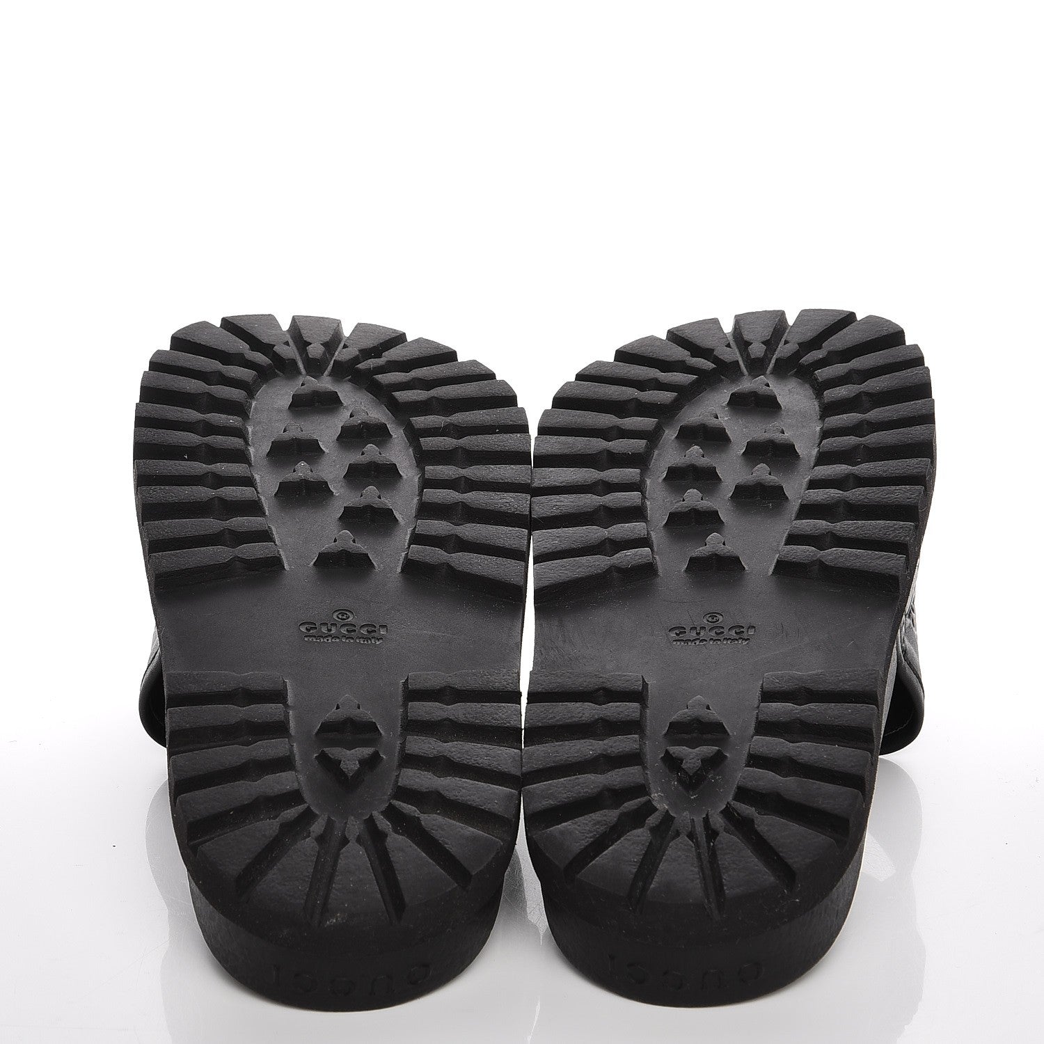 Gucci Guccissima Mens Lug Sole Slide Sandals 11 Black 5 of 9