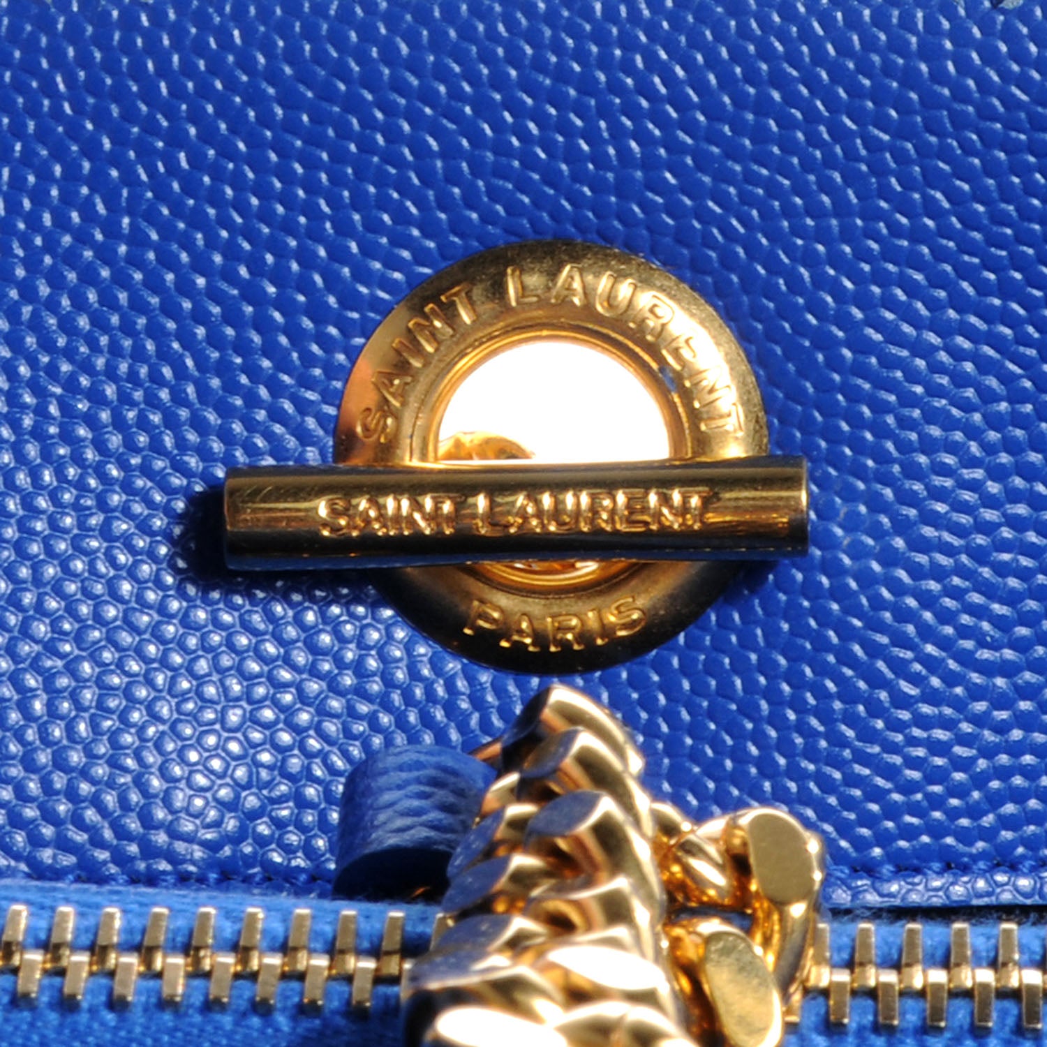 Saint Laurent Matelasse Chevron Cassandre Shopper Royal Blue 7 of 11