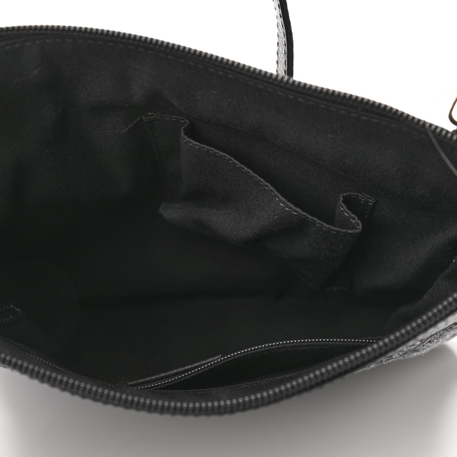 Gucci Monogram Flat Messenger Bag Black 5 of 10