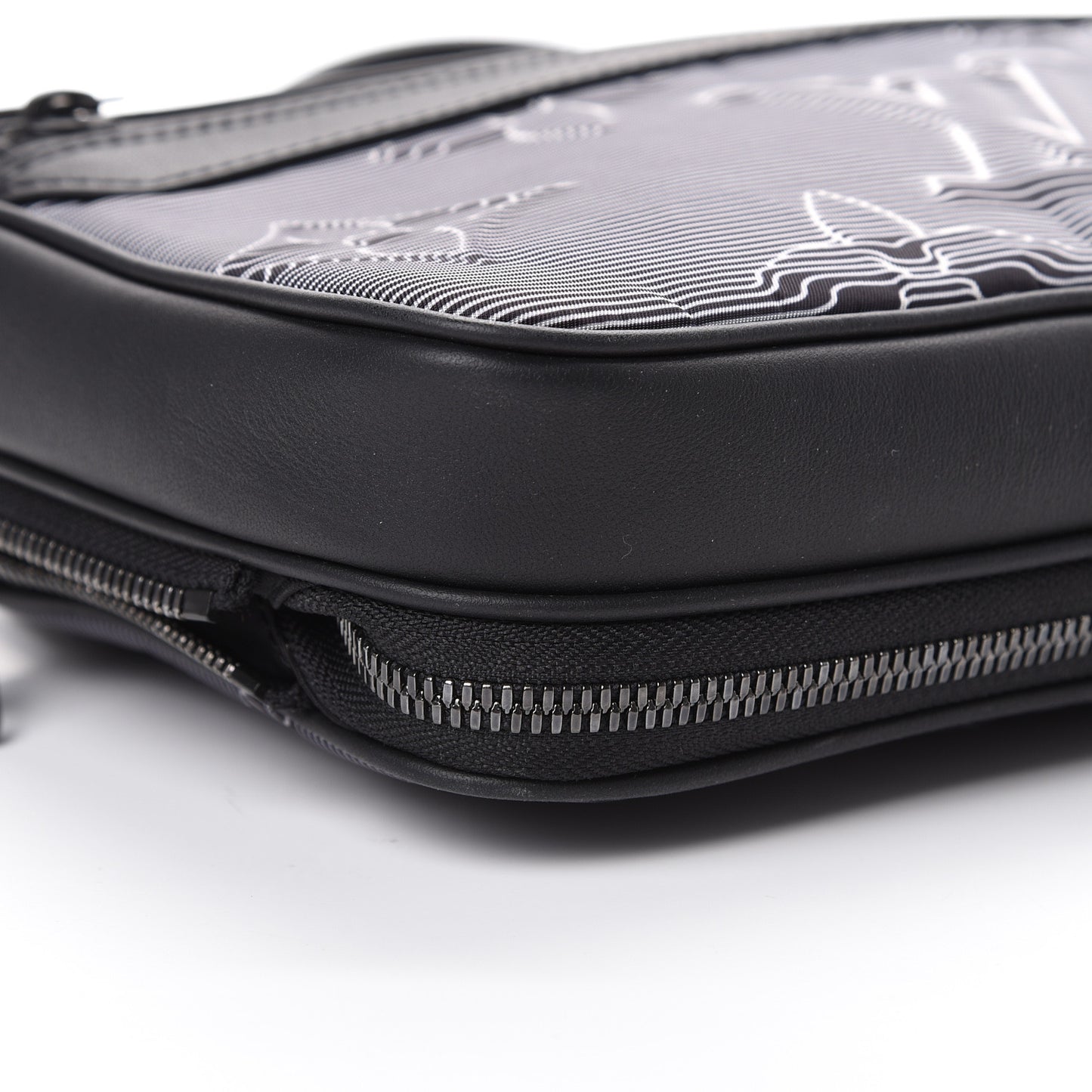 Calfskin Monogram 2054 Capsule Expandable Messenger Grey Black