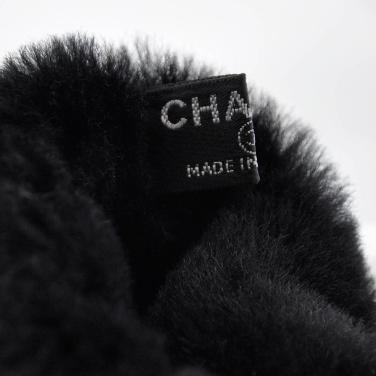 Chanel Leather Gloves Black Size 7 3 of 4