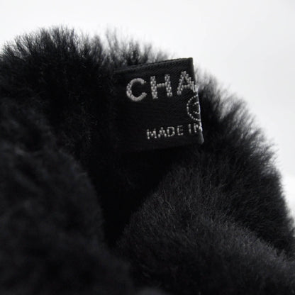 Chanel Leather Gloves Black Size 7 3 of 4