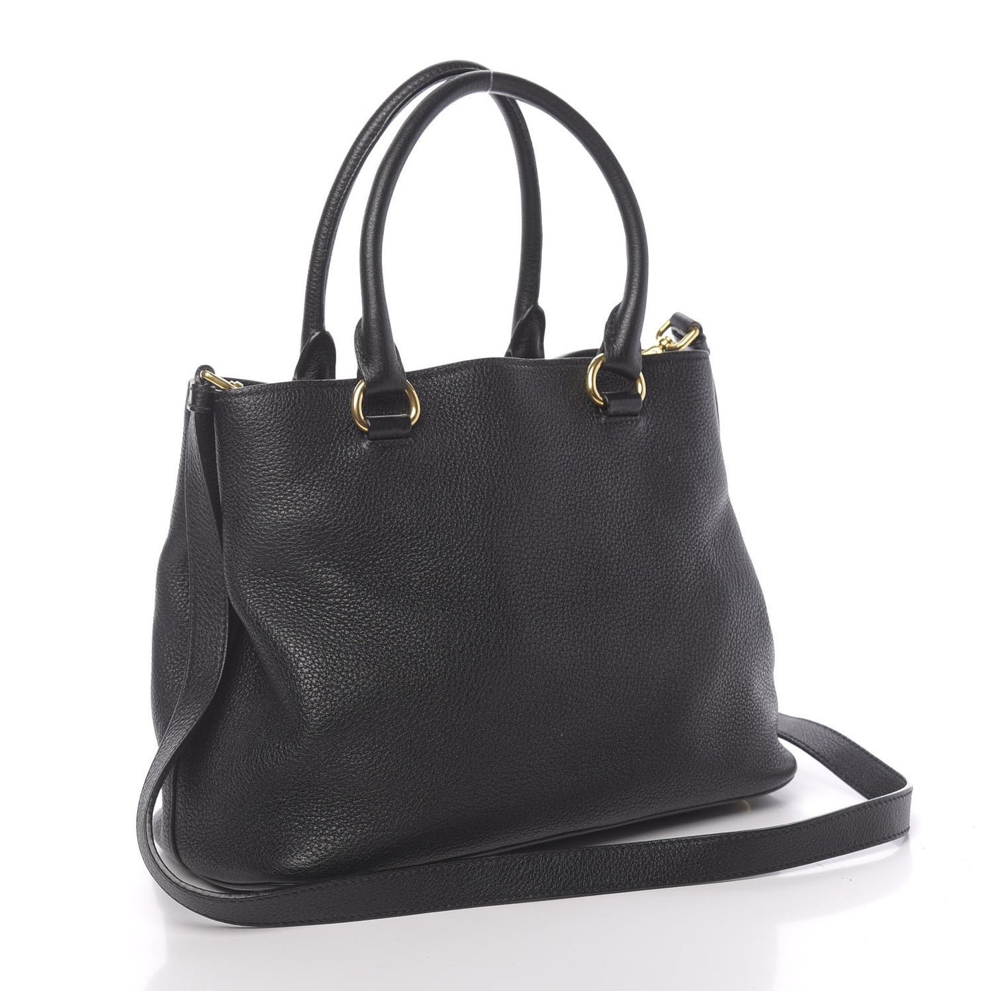 Vitello Daino Tote Black