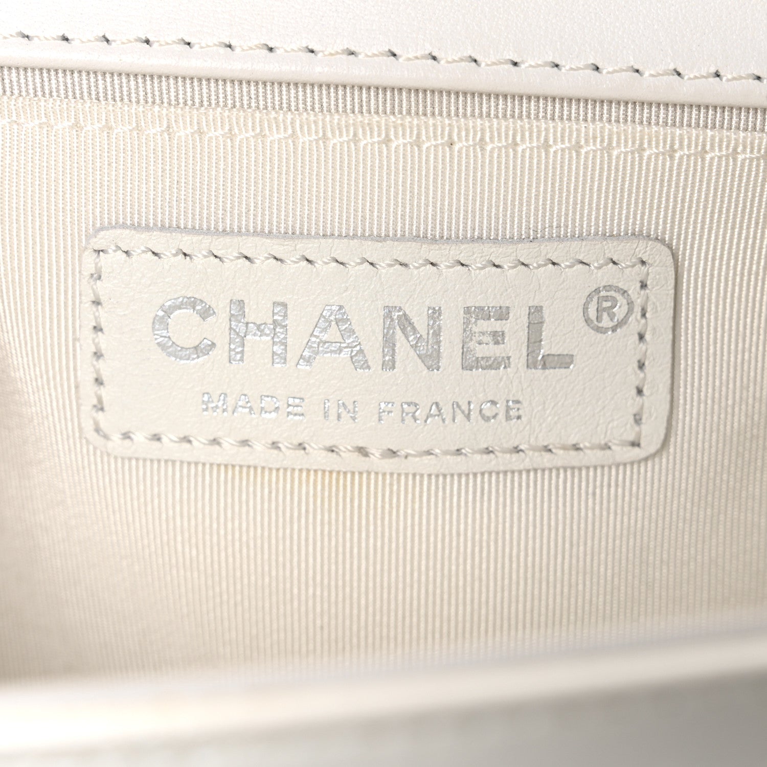 Chanel Patent Tweed Medium Boy Flap White 6 of 12
