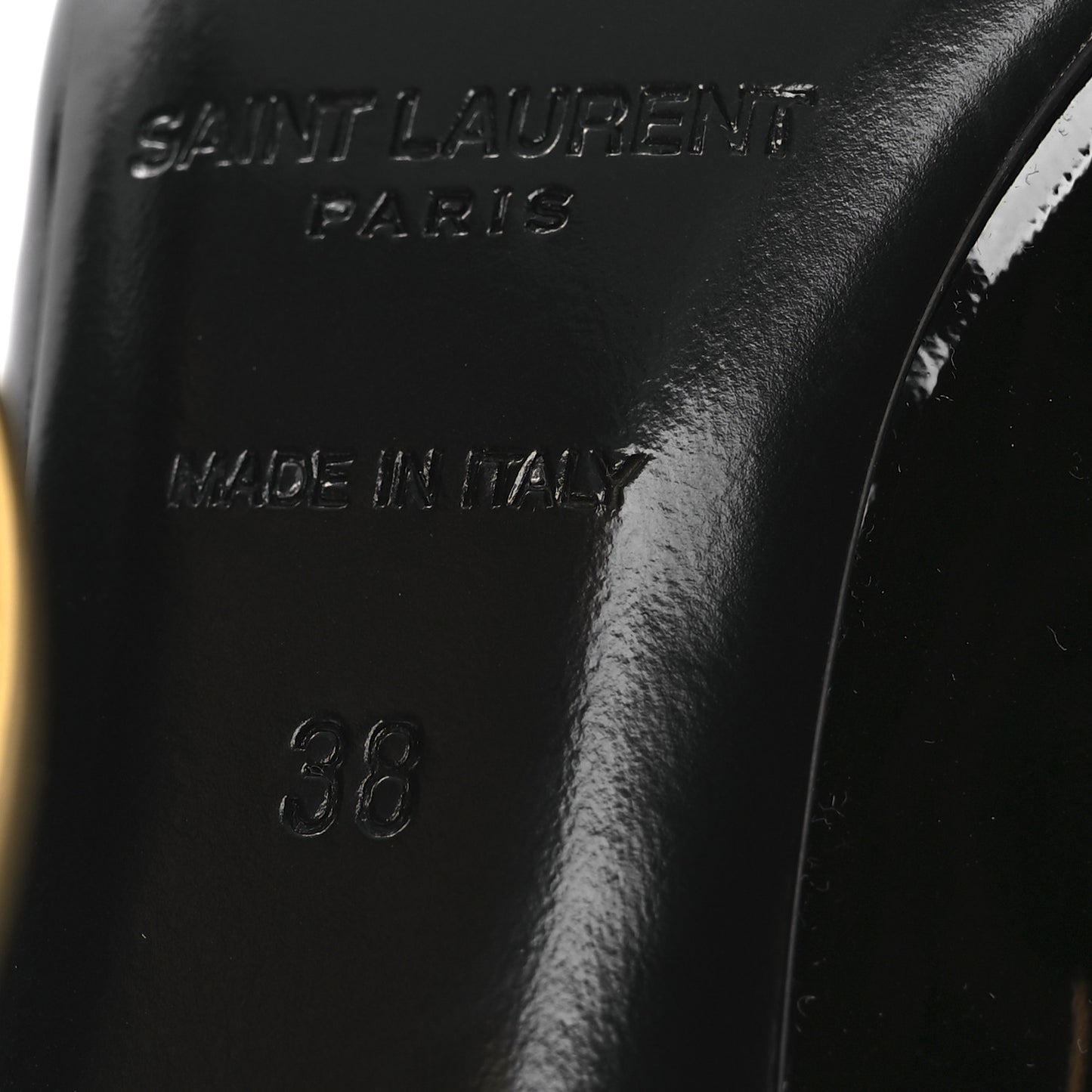 Patent Opyum 110 Pumps 38 Black Gold
