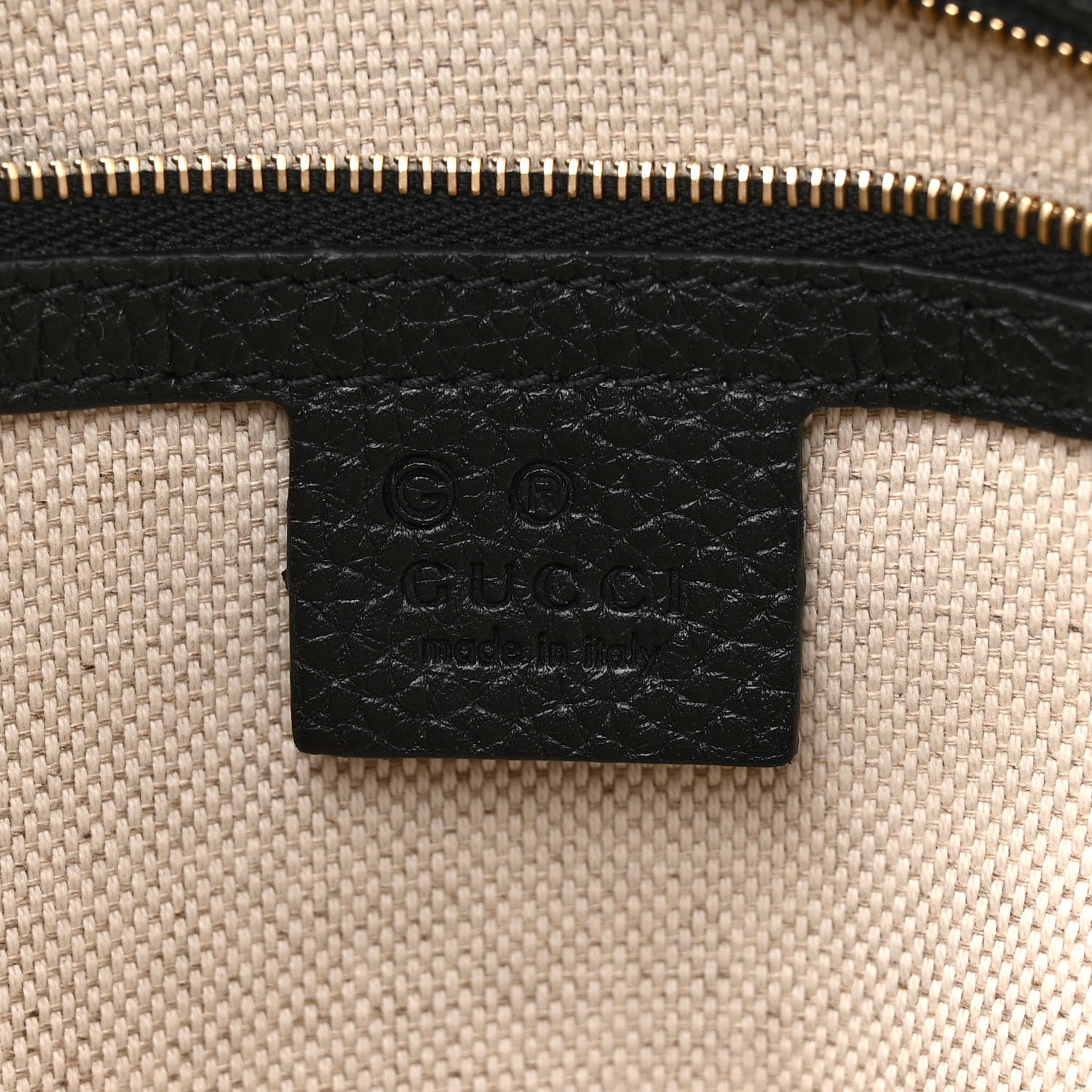 Gucci Pebbled Calfskin Medium Soho Chain Shoulder Bag Black 6 of 11