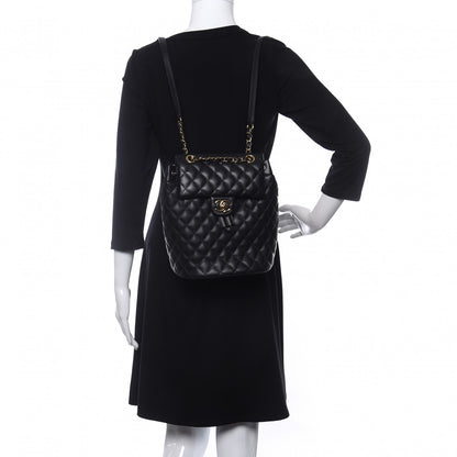 Chanel Lambskin Quilted Small Urban Spirit Backpack Black 2 of 9