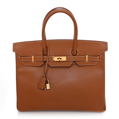 Hermes Courchevel Birkin 35 Gold 1 of 10