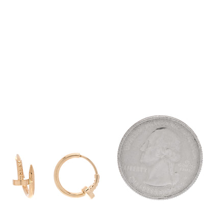 Cartier 18K Yellow Gold Juste Un Clou Hoop Earrings 2 of 4