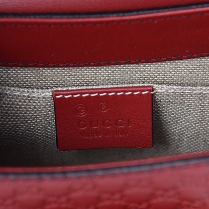 Gucci Soft Microguccissima Mini Emily Chain Shoulder Bag Rosso 6 of 11