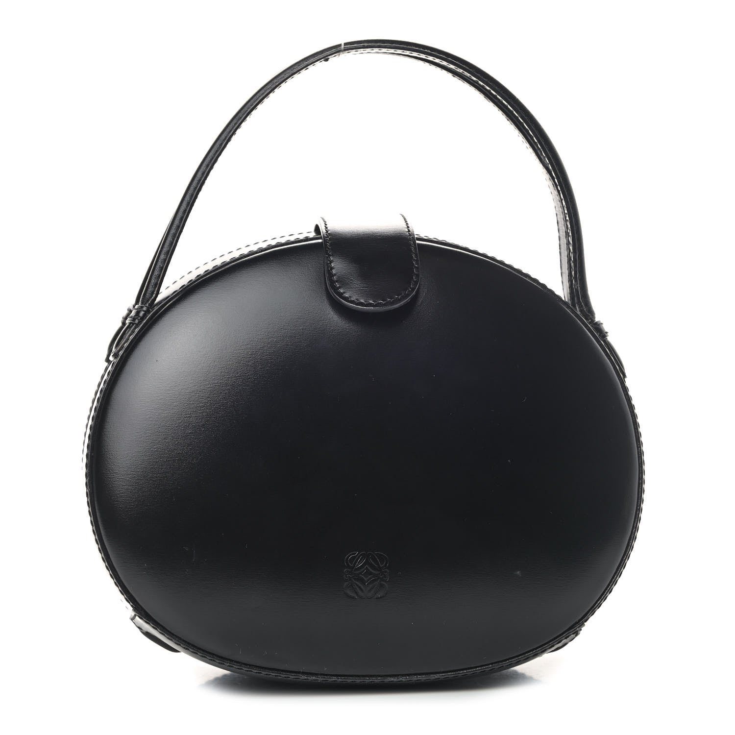 Loewe Calfskin Round Top Handle Bag Black 1 of 18