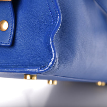 Saint Laurent Calfskin Monogram Baby Cabas Blue Majorelle 20 of 21