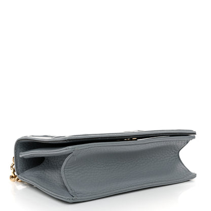Christian Dior Grained Calfskin Small Diorama Flap Bag Denim 4 of 11