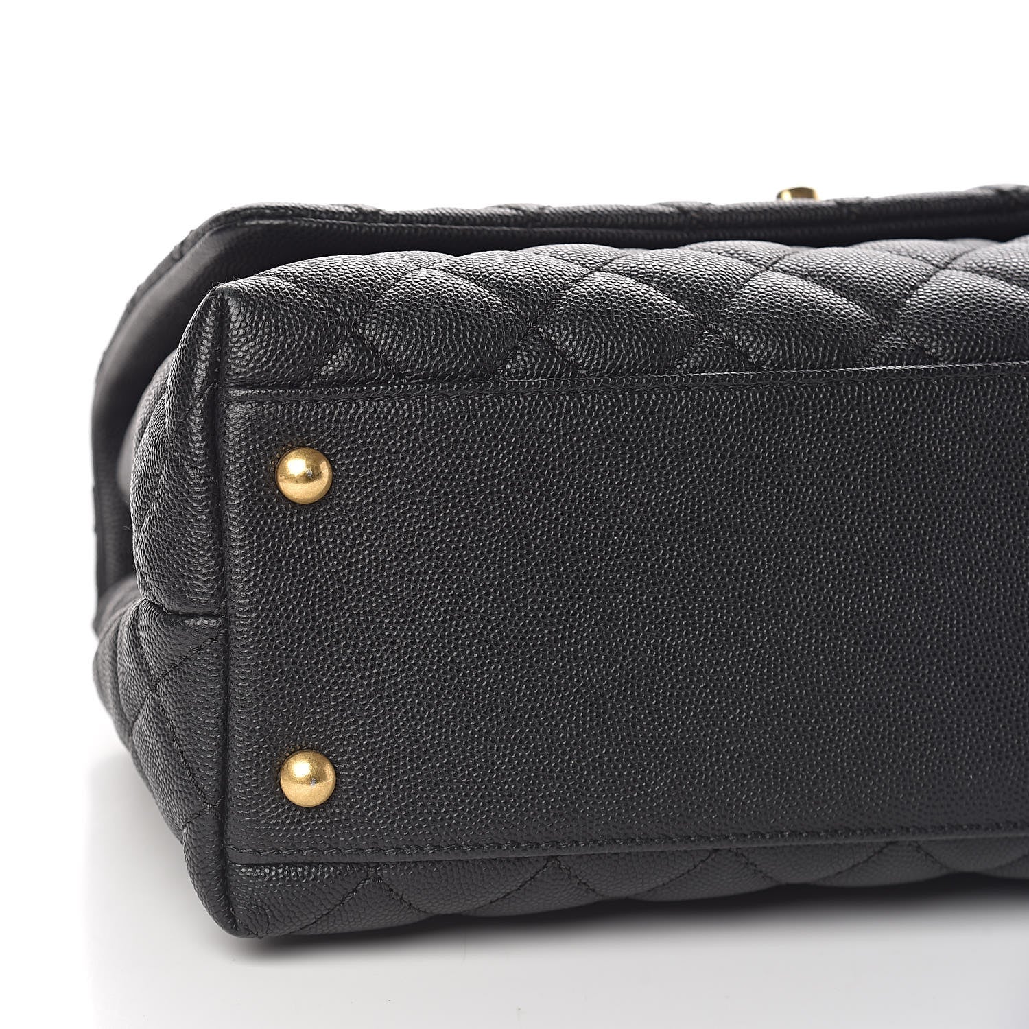 Chanel Caviar Quilted Small Coco Handle Flap Black 9 of 11