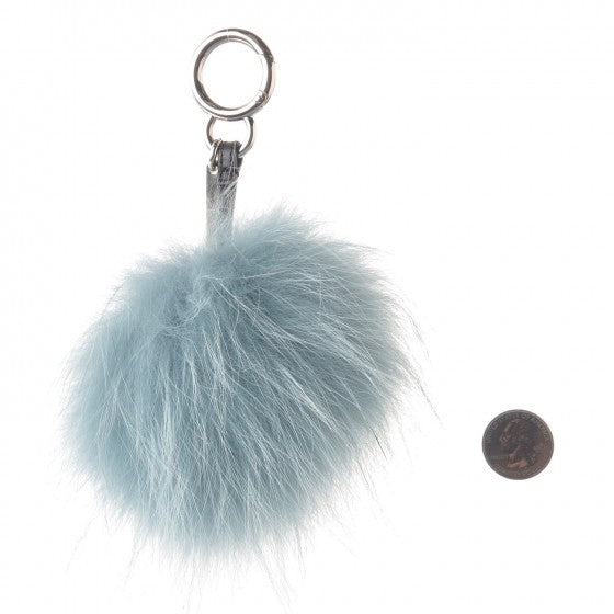 Fox Mink Rabbit Fur Vitello Flamingo Mini Monster Bag Bug Charm Lagoon Black Multicolor