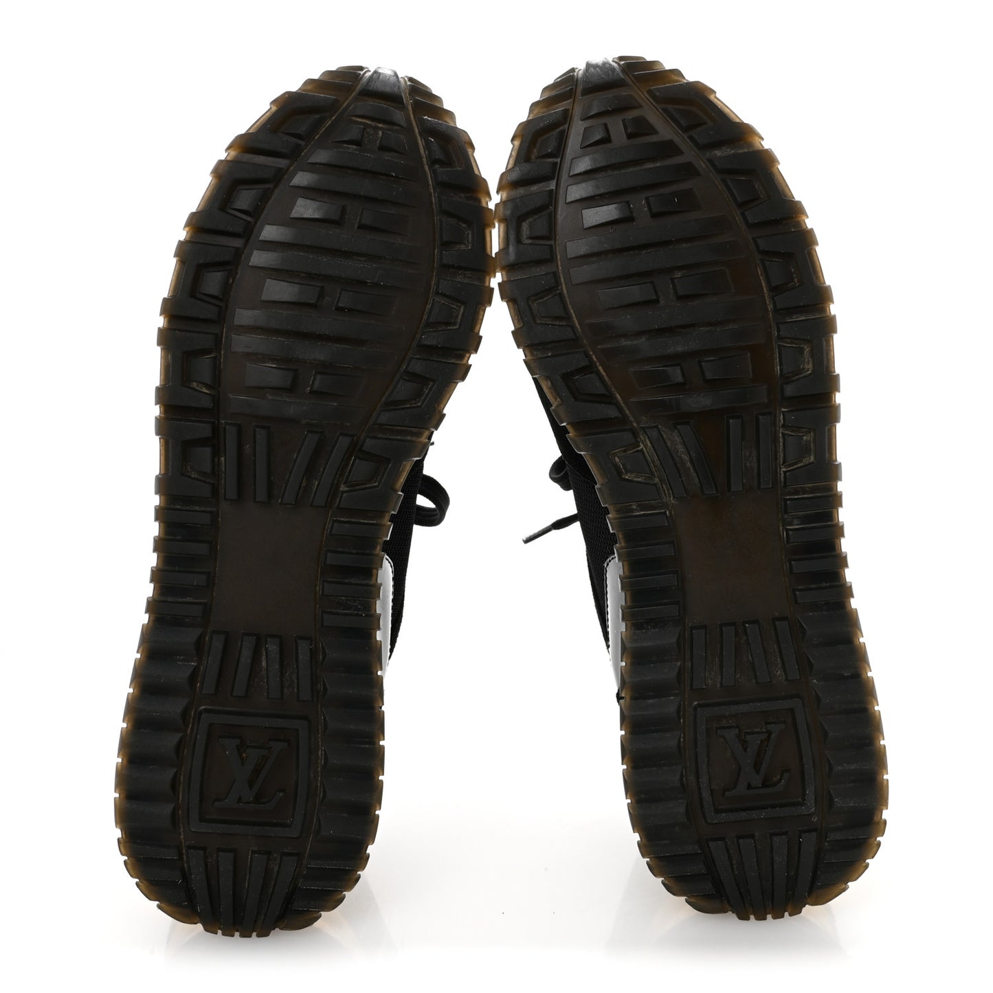Suede Monogram Run Away Sneakers 36.5 Black