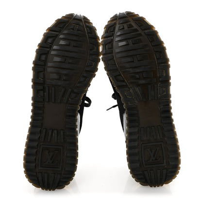 Louis Vuitton Suede Monogram Run Away Sneakers 36.5 Black 6 of 11