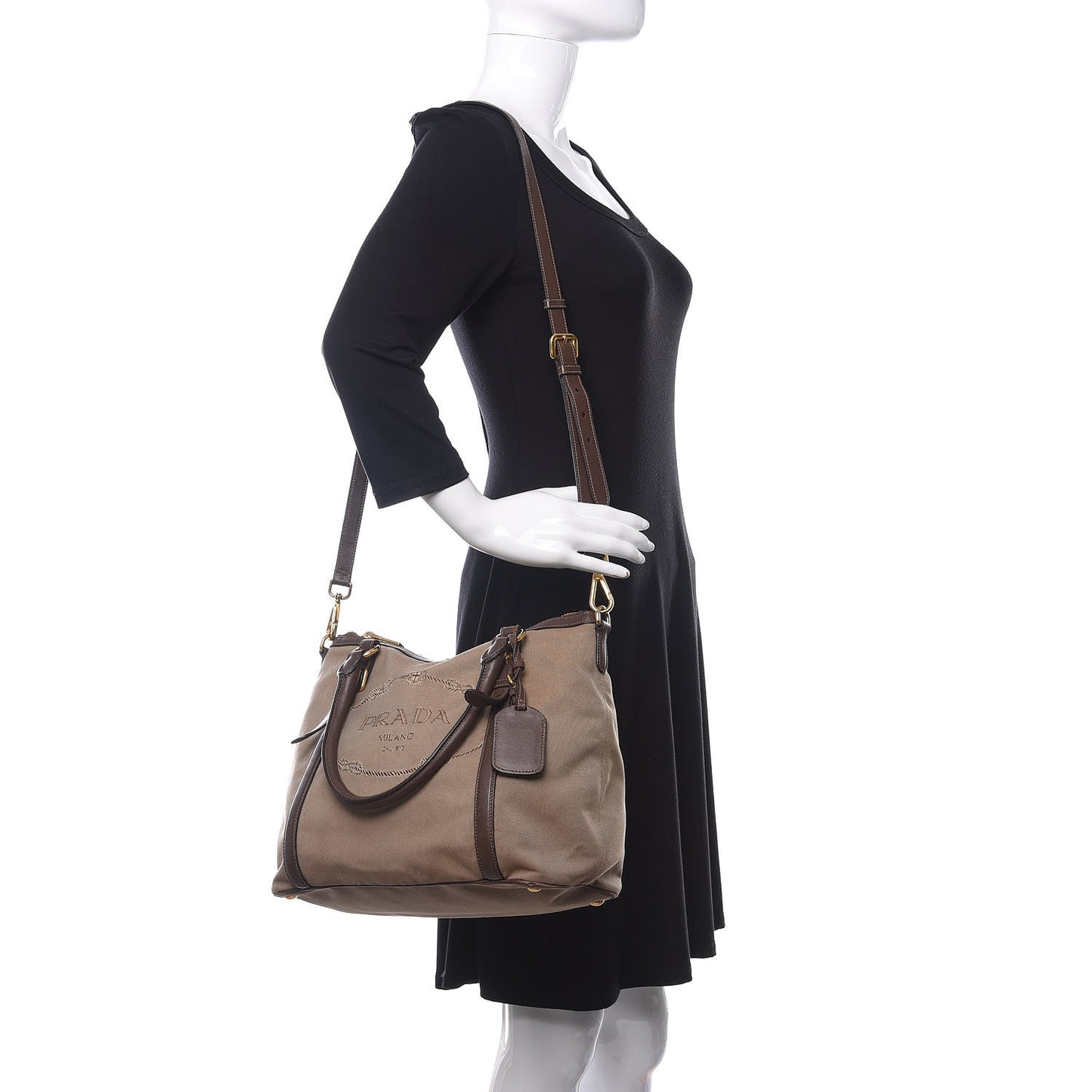 Jacquard Logo Tote Corda Bruciato