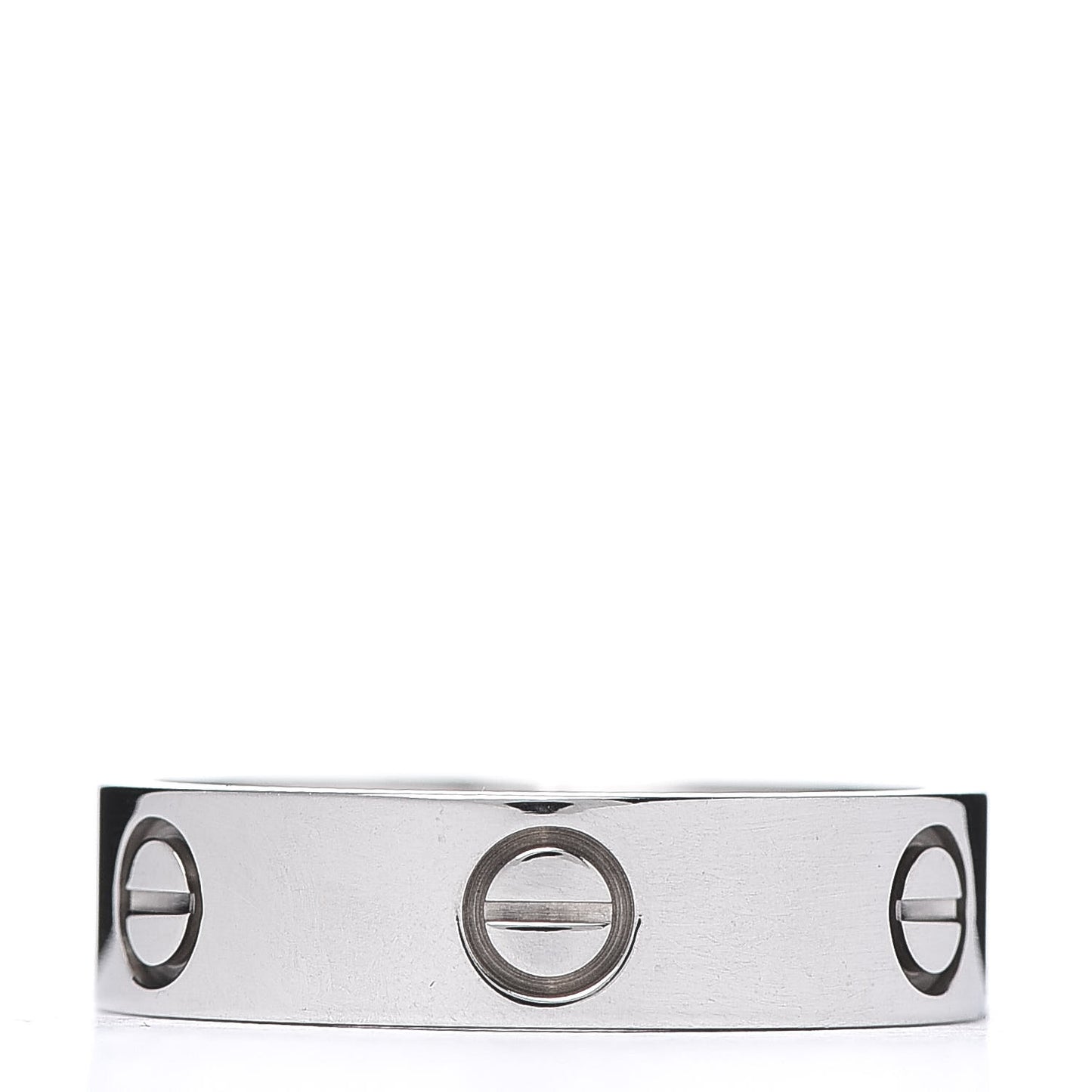 18K White Gold 5.5mm LOVE Ring 58 8.25