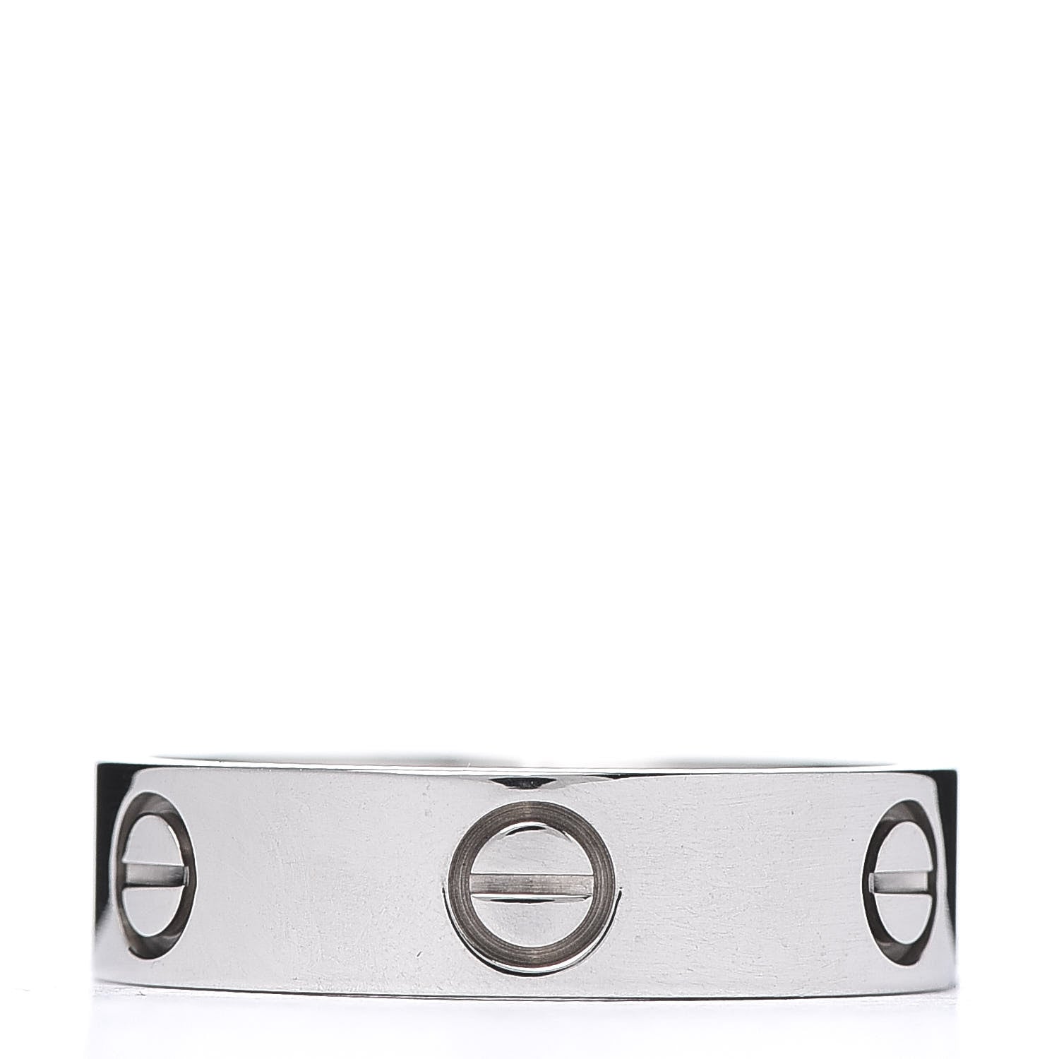 Cartier 18K White Gold 5.5mm LOVE Ring 58 8.25 3 of 4