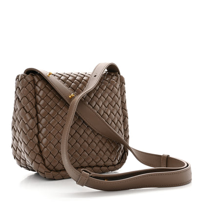Bottega Veneta Nappa Intreccio Mini Cobble Shoulder Bag Taupe Grey 3 of 10