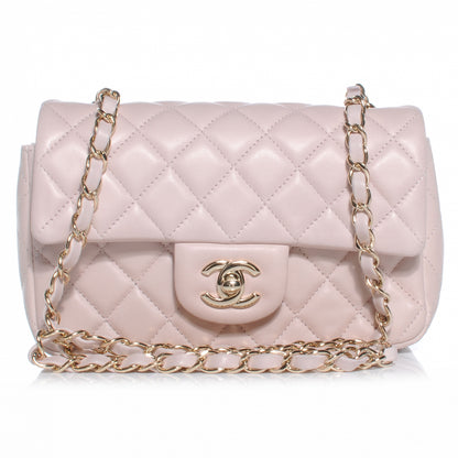 Chanel Lambskin Quilted New Mini Flap Light Pink 1 of 8