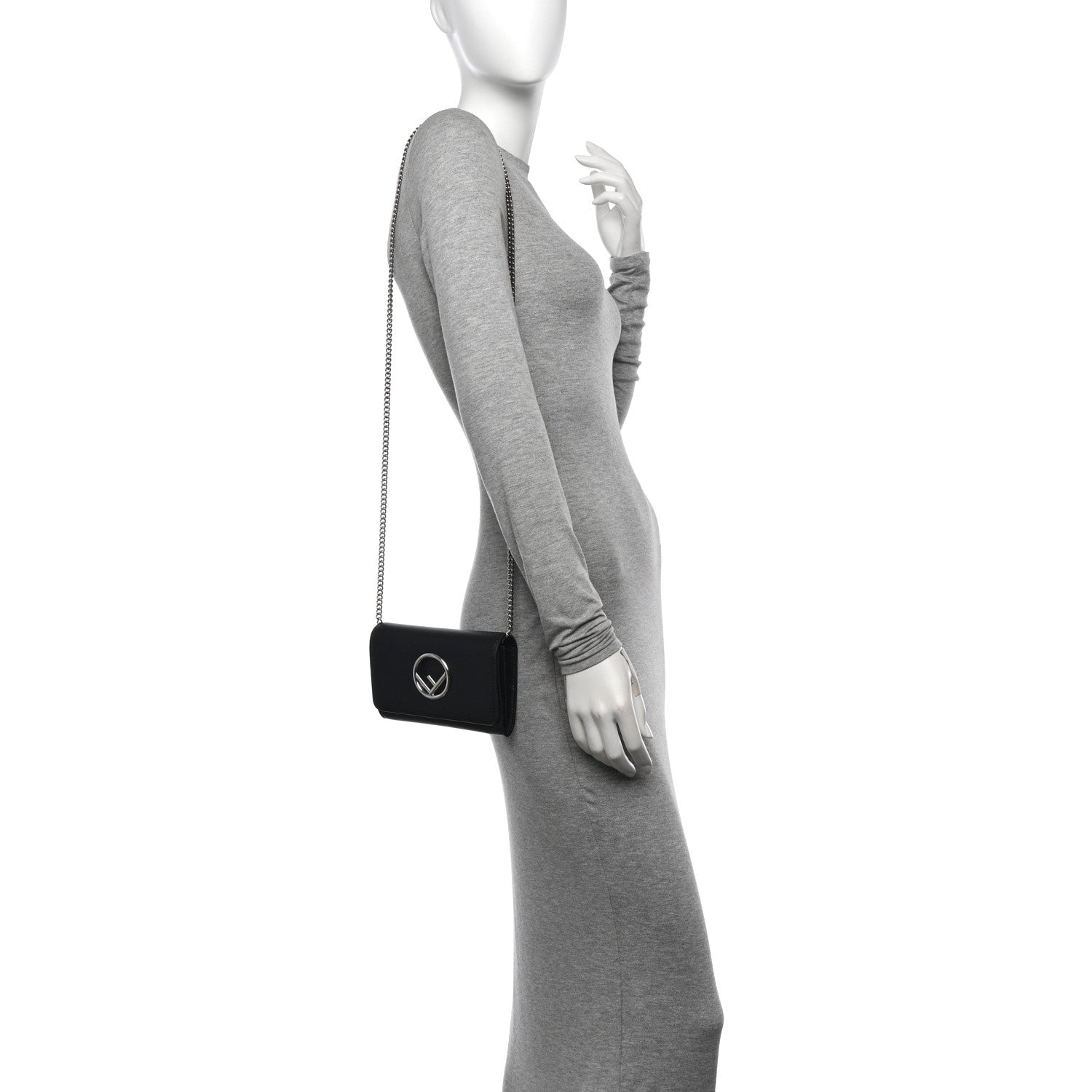 Fendi Vitello Cruise F is Fendi Wallet On Chain Black 2 of 13