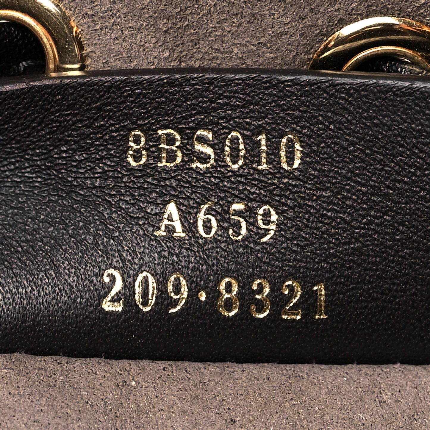 Vitello Liberty F is Fendi Bi-Color FF 1974 Embossed Mini Mon Tresor Bucket Bag Maya Black