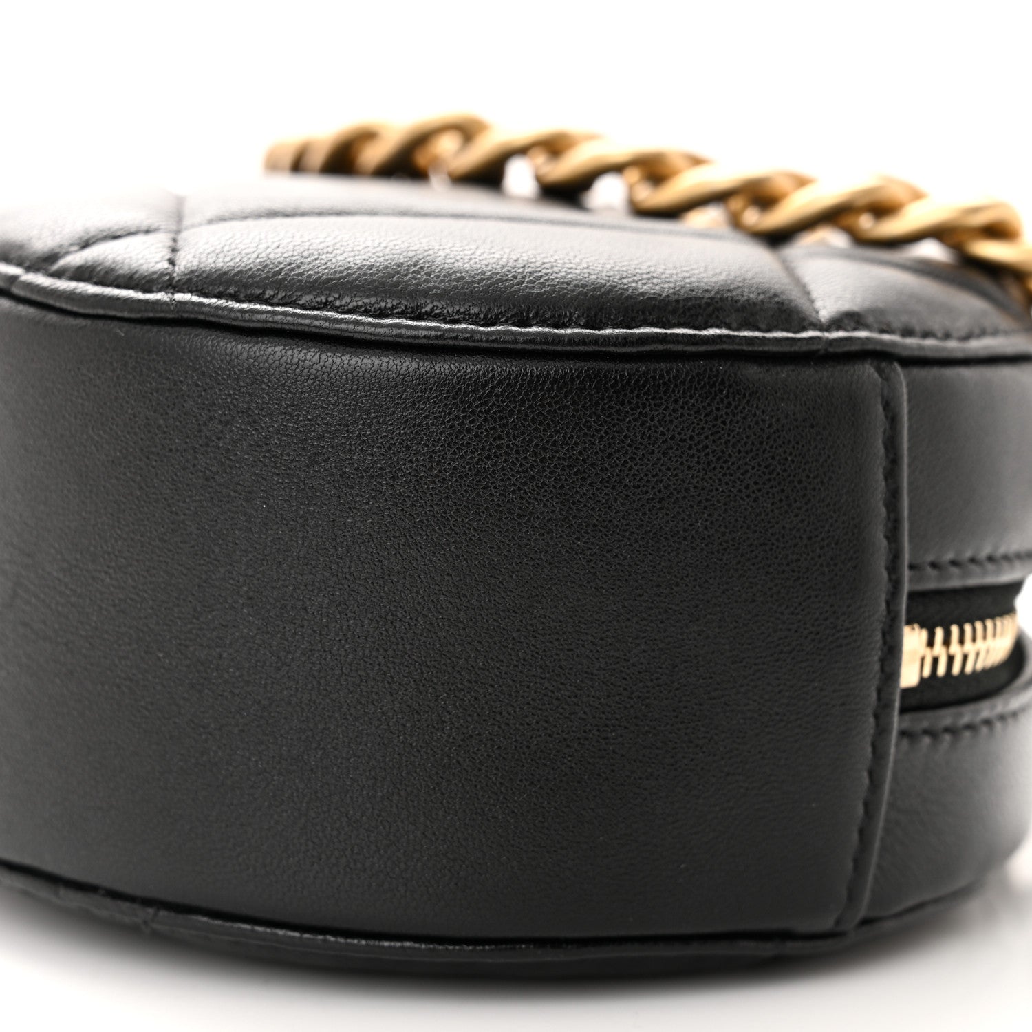 Chanel Lambskin Quilted Chanel 19 Round Clutch With Chain Black 10 of 10