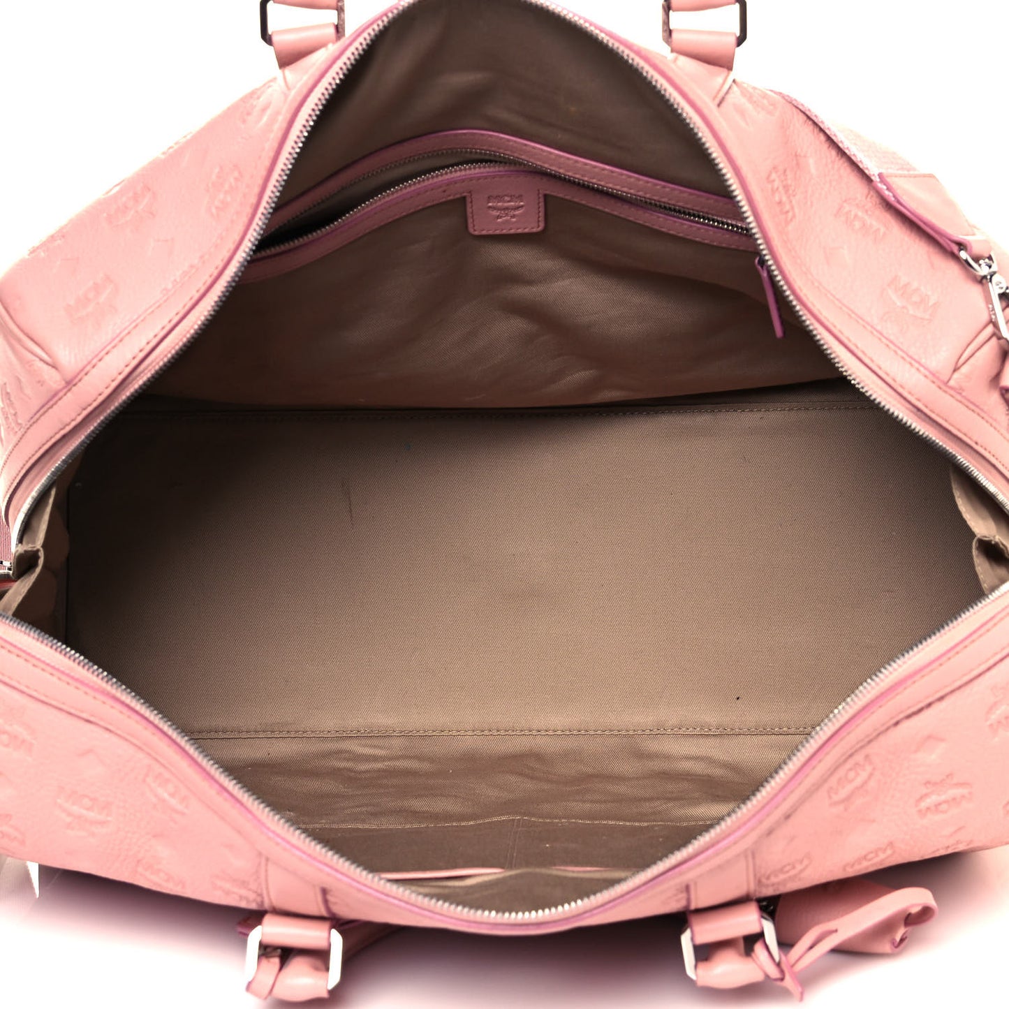 Calfskin Ottomar Monogram Duffle Bag Pink