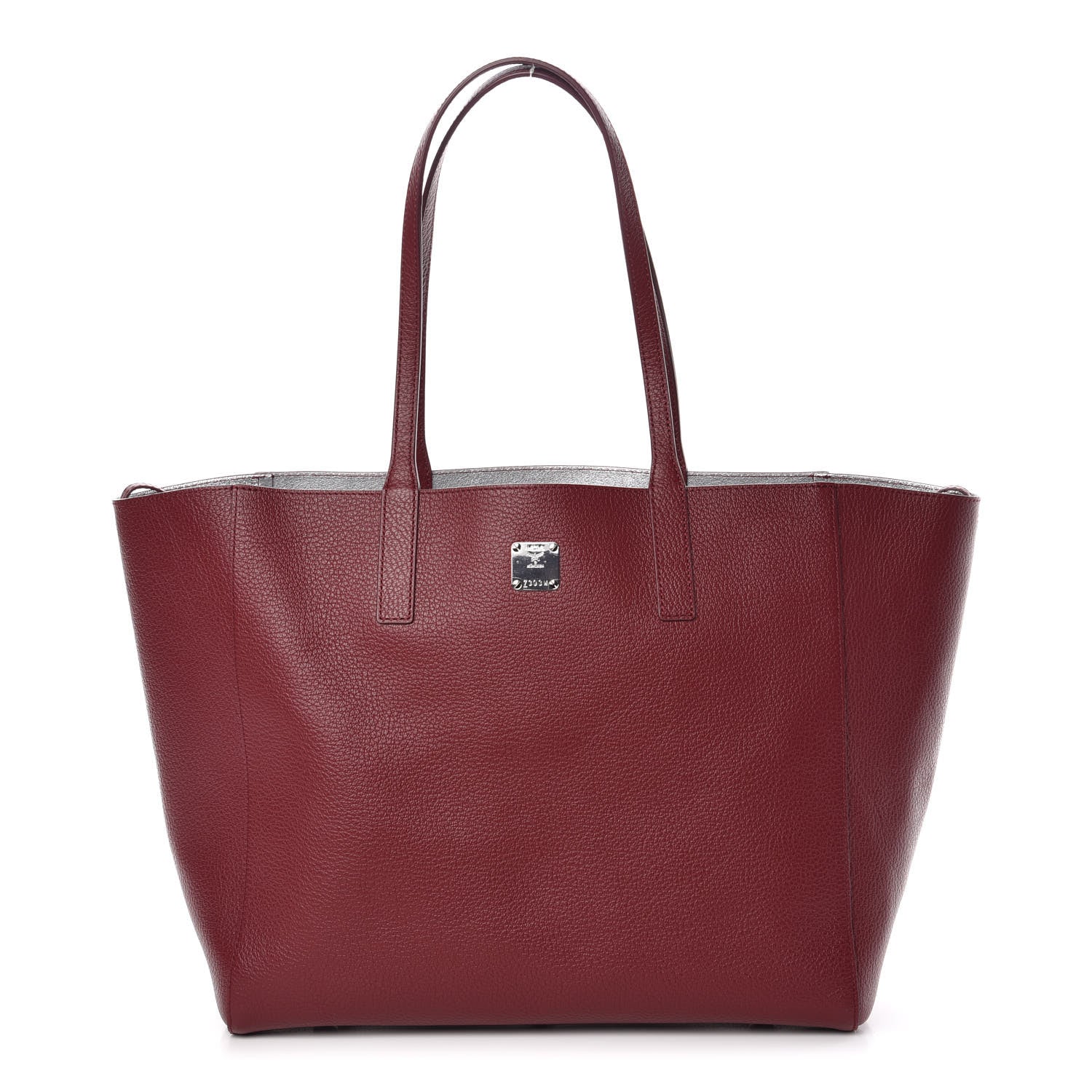 MCM Grained Calfskin Medium Reversible Wandel Tote Ruby Tan 1 of 13