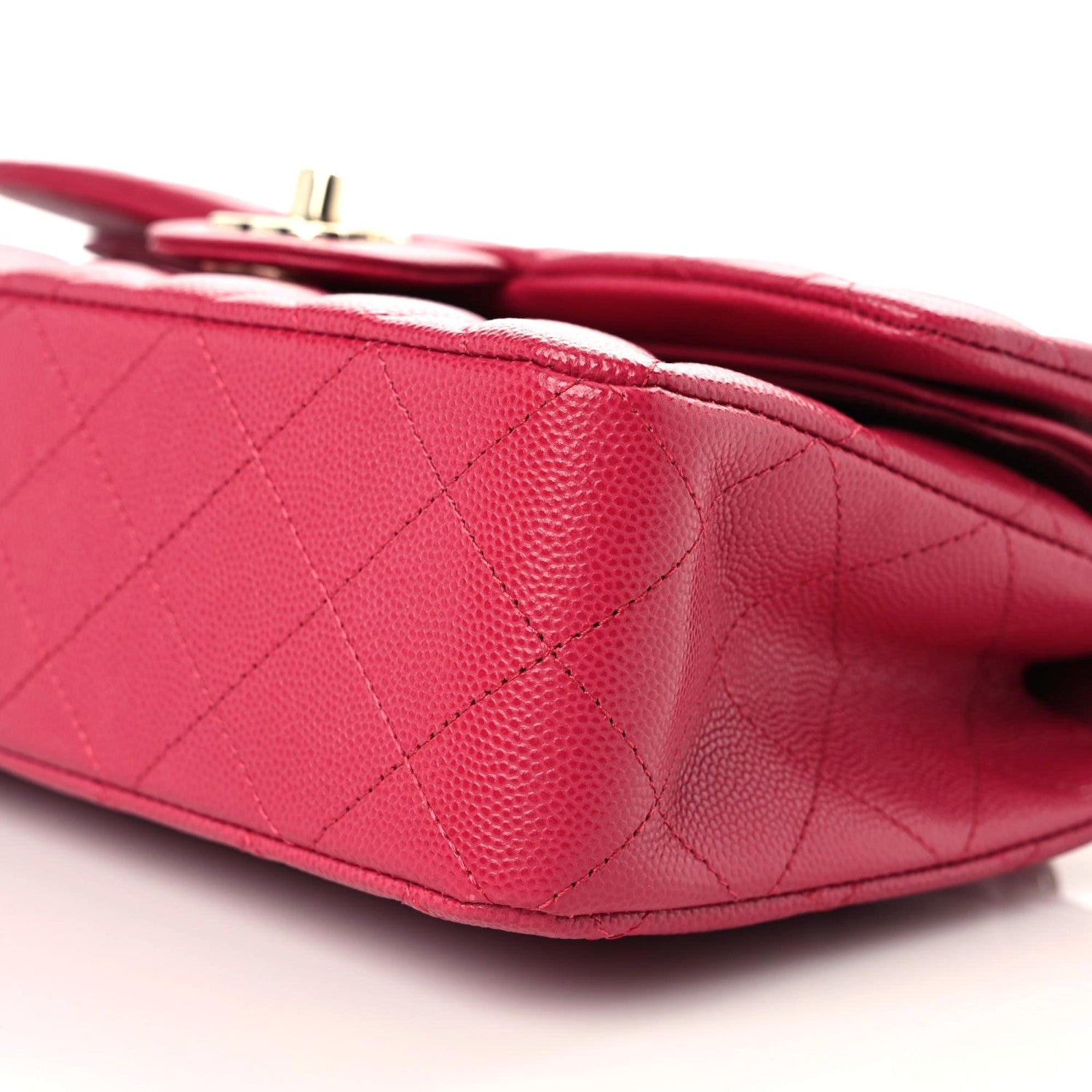 Chanel Caviar Quilted Small Double Flap Dark Pink 6 of 10
