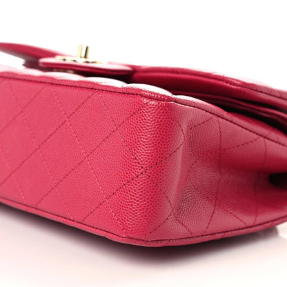 Chanel Caviar Quilted Small Double Flap Dark Pink 6 of 10