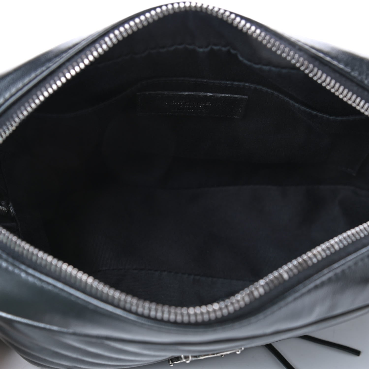 Saint Laurent Calfskin Matelasse Monogram Lou Camera Bag Black 4 of 4