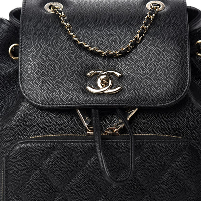 Chanel Caviar Quilted Business Affinity Backpack Black 10 of 10