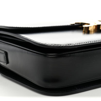Celine Shiny Calfskin Medium Triomphe Black 9 of 10