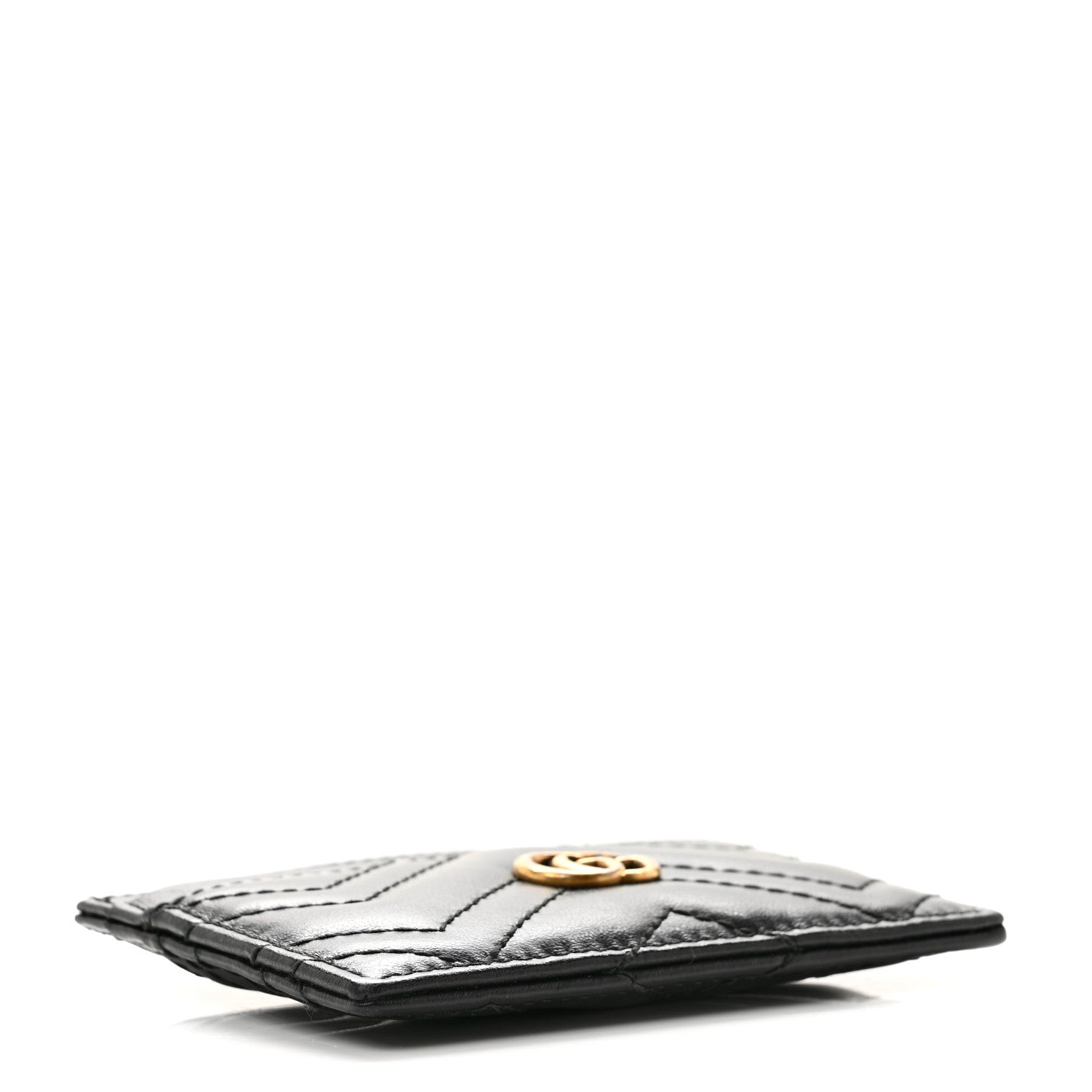 Gucci Calfskin Matelasse GG Marmont Card Holder Black 4 of 10
