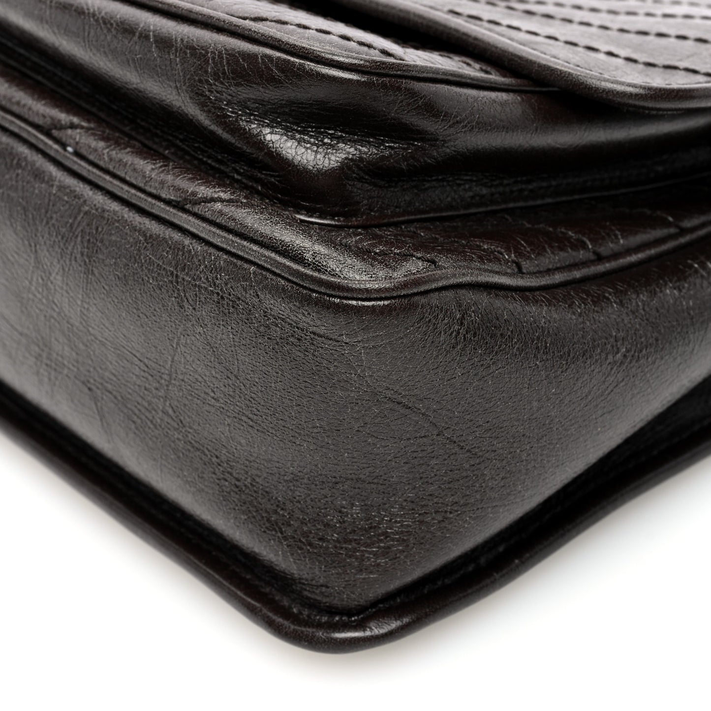 Crinkled Calfskin Matelasse Monogram Medium Niki Chain Satchel Tulip