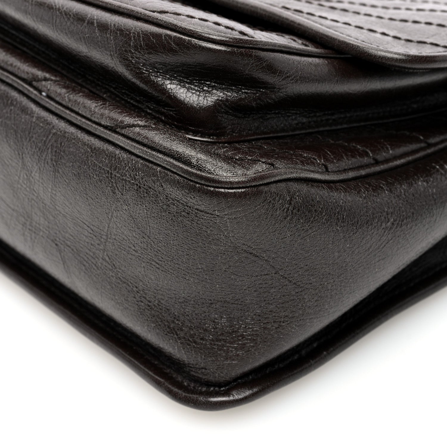 Saint Laurent Crinkled Calfskin Matelasse Monogram Medium Niki Chain Satchel Tulip 10 of 11