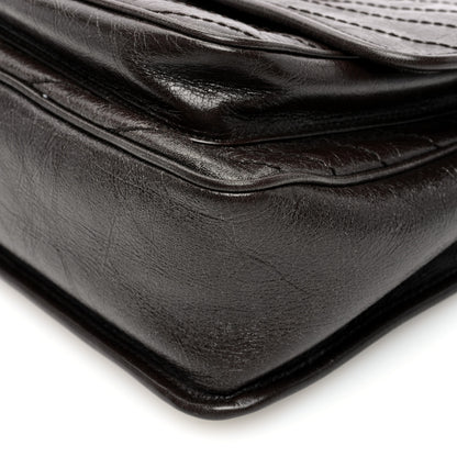 Saint Laurent Crinkled Calfskin Matelasse Monogram Medium Niki Chain Satchel Tulip 10 of 11