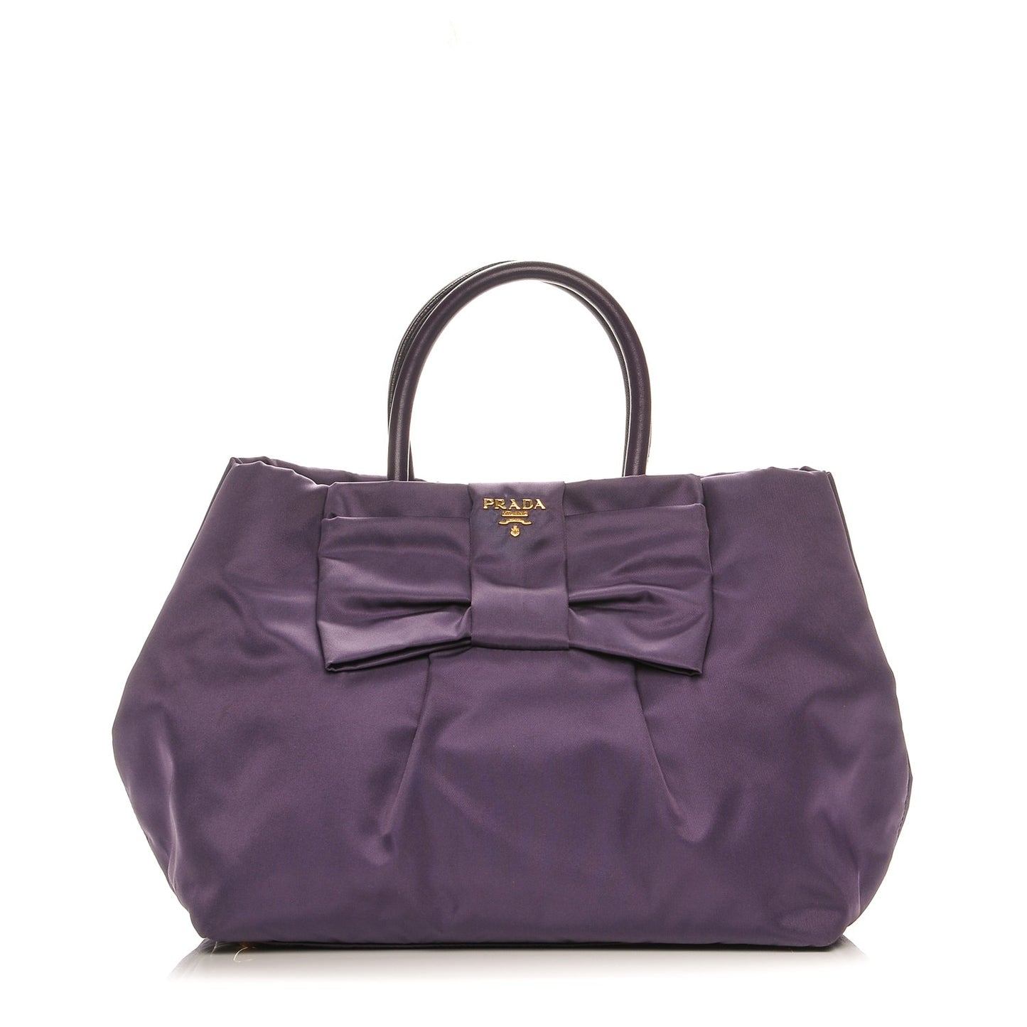 Nylon Fiocco Bow Tote Viola