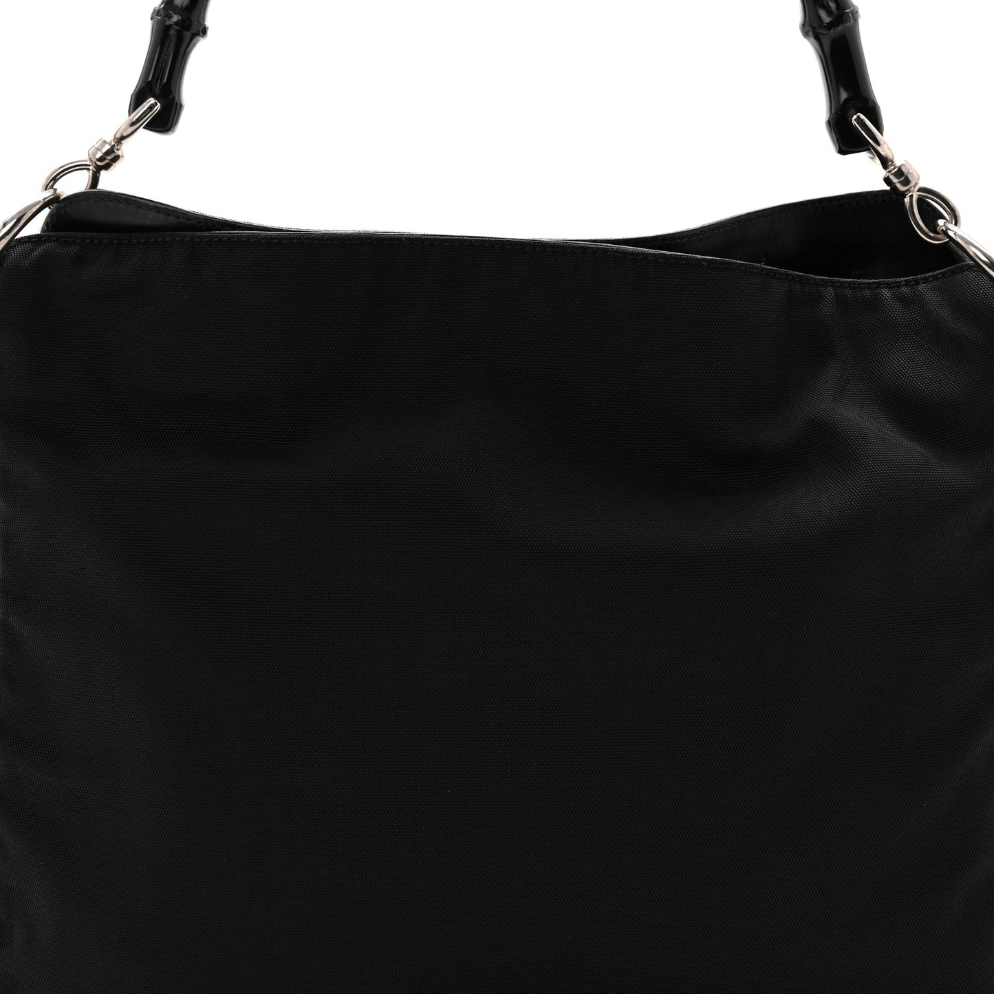 Nylon Bamboo Hobo Black
