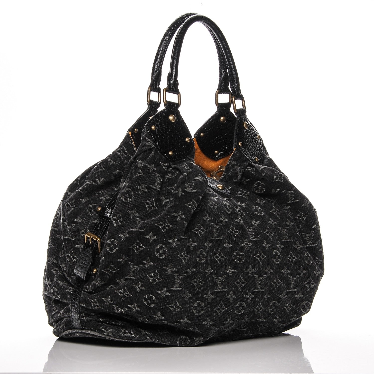 Louis Vuitton Denim Mahina XL Black 3 of 6