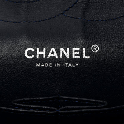 Chanel Patent Quilted Jumbo Double Flap Navy 6 of 10